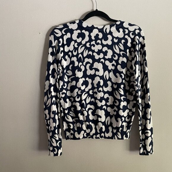 Boden Navy and White Floral Cardigan - Picture 10 of 10